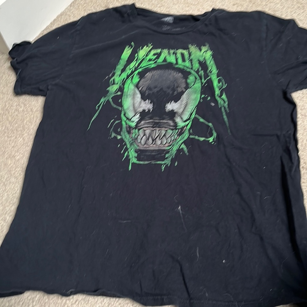 Venom face black t- shirt
